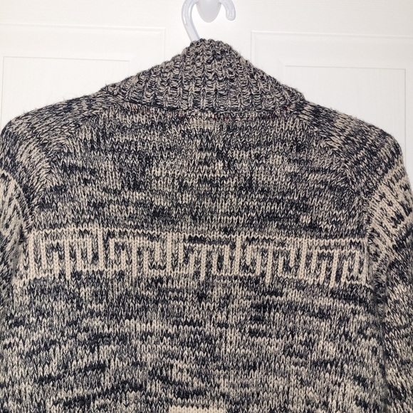 Triple Five Soul Men's Full Zip Thunderbird Wool Sweater Size Medium - Picture 10 of 10